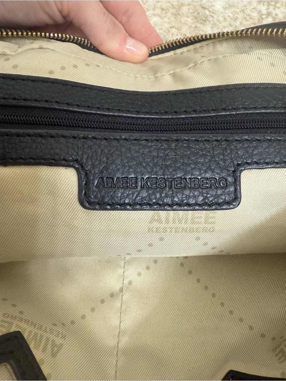 Aimee Kestenberg black leather shoulder bag - Picture 7 of 16